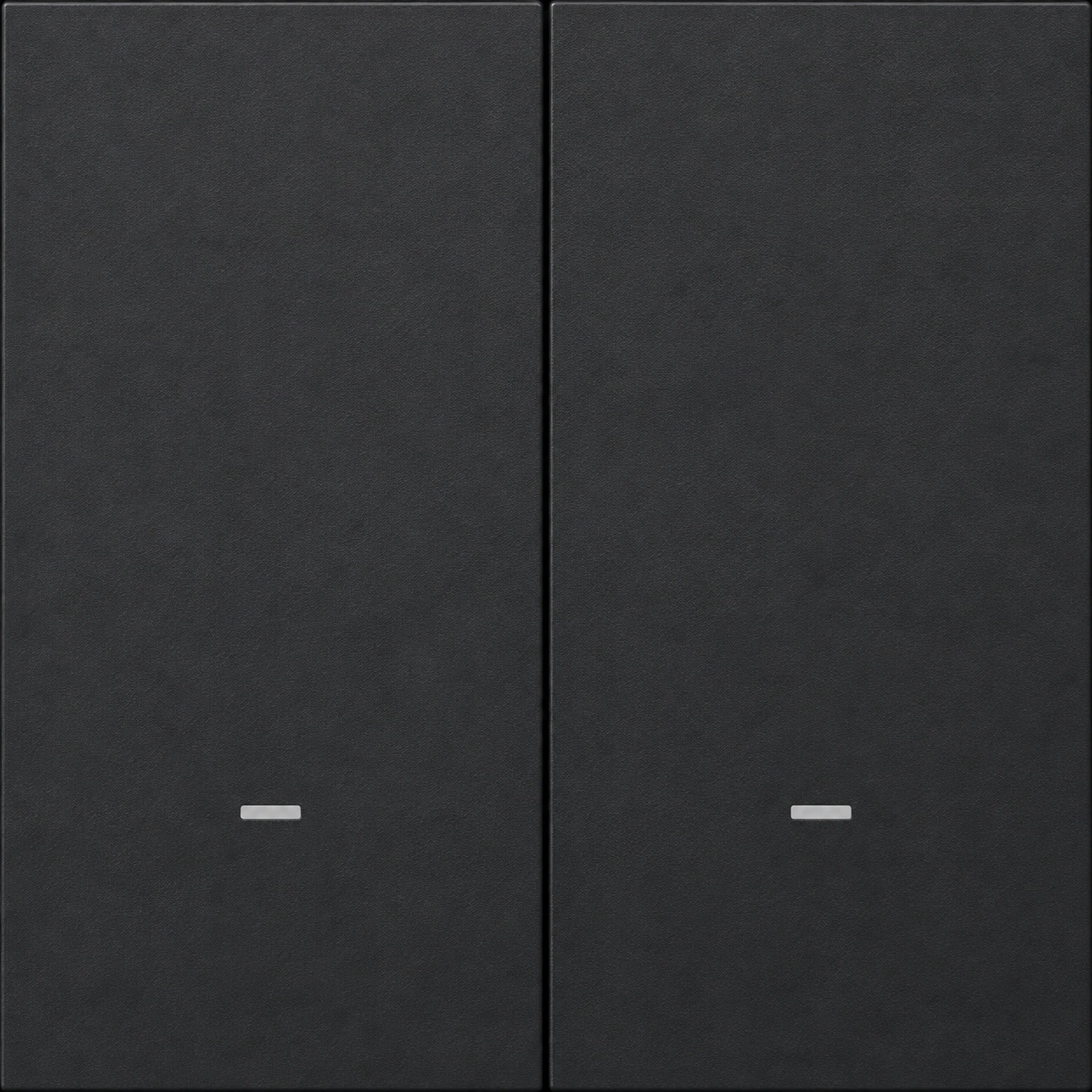 Siment Piano 2-Gang Zigbee Push-Button Switch, Black, PC button-Zigbee 2gang with neutral line, product view