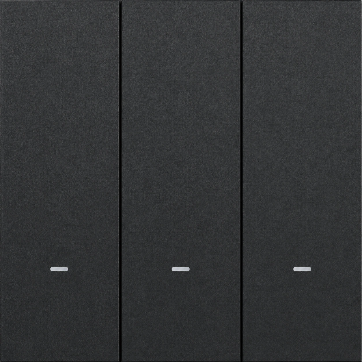 Siment Piano 3-Gang Zigbee Push-Button Switch, Black, PC button-Zigbee 3gang with neutral line, product view