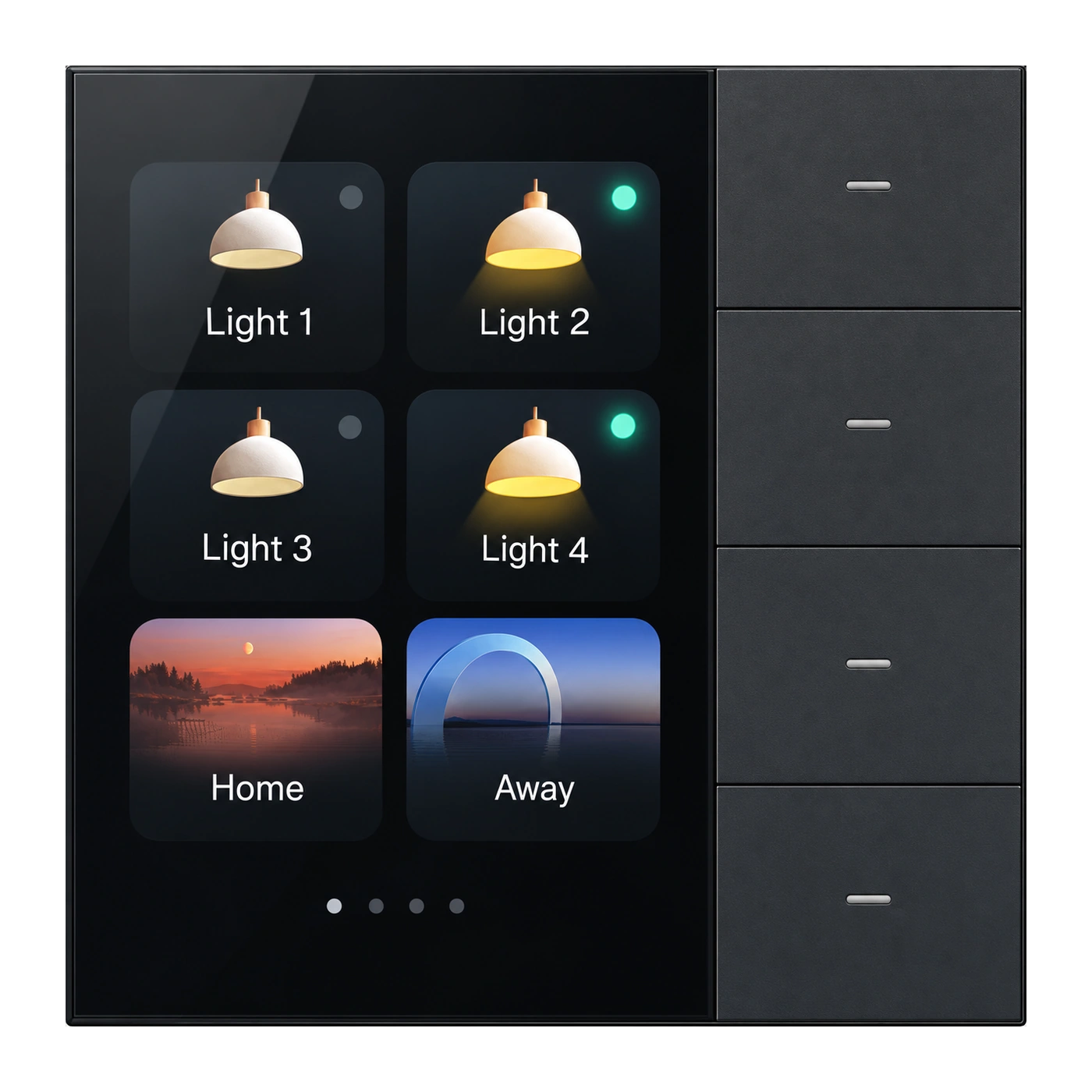 Siment Piano Zigbee Scene Controller, Black, Piano scene controller, product view