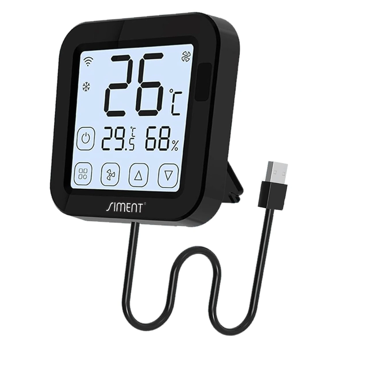 Siment Smart AC Controller Model SI-SMC882500, Black, product view