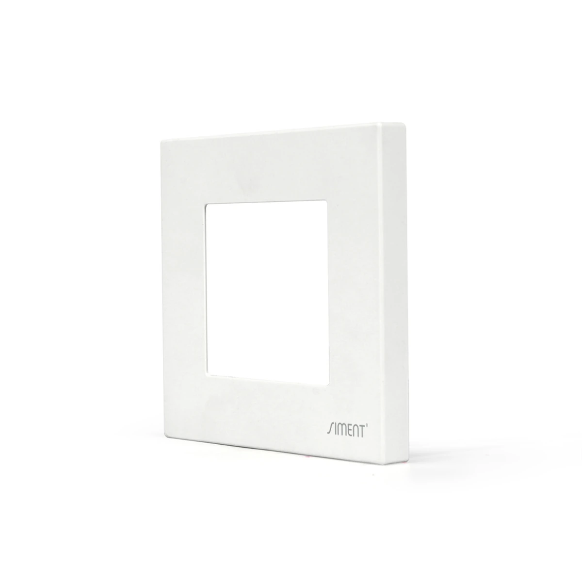 Siment TouchLight 1P Plastic Frame, White, product view