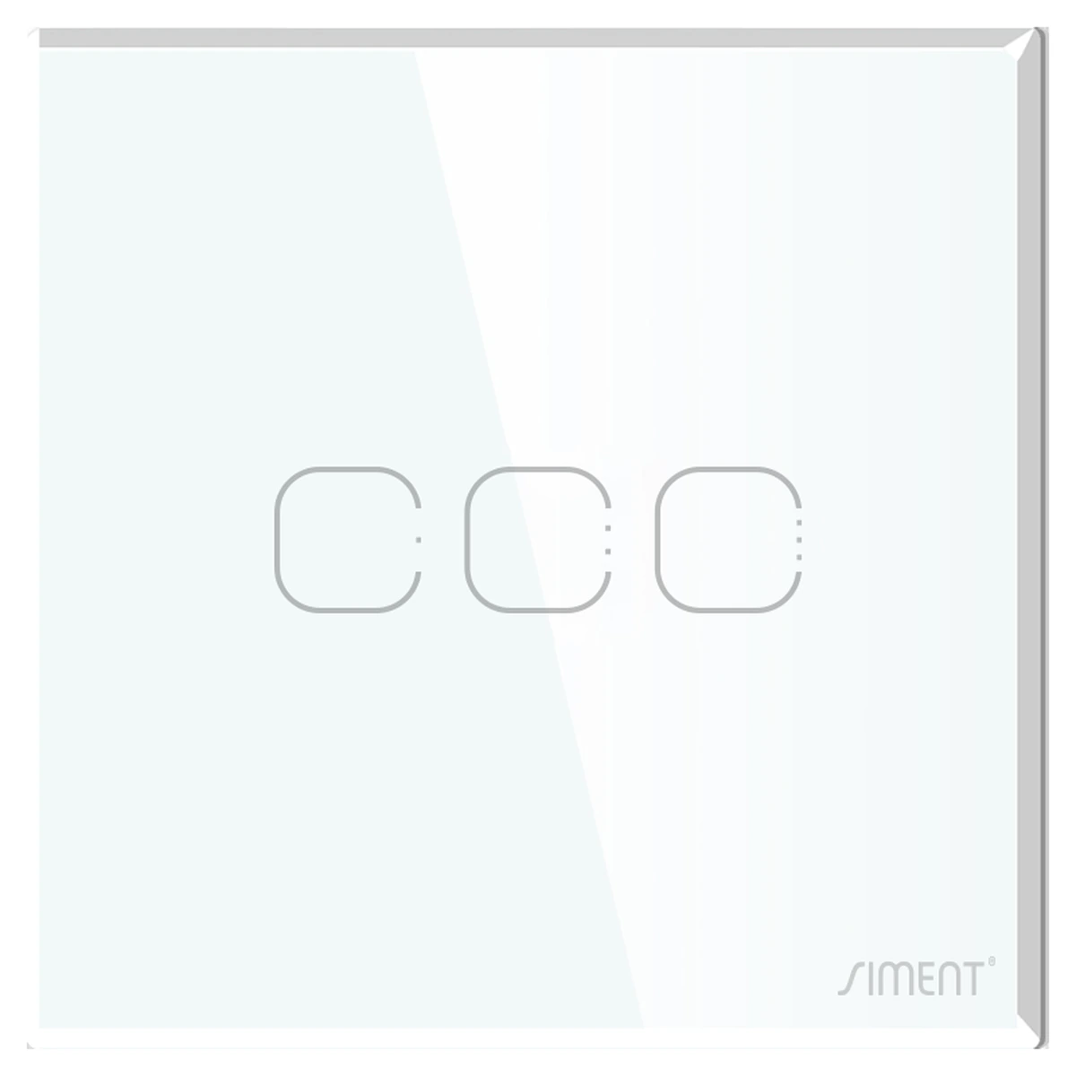 Siment TouchLight 3G Full Glass Front Panel V2, White, product view