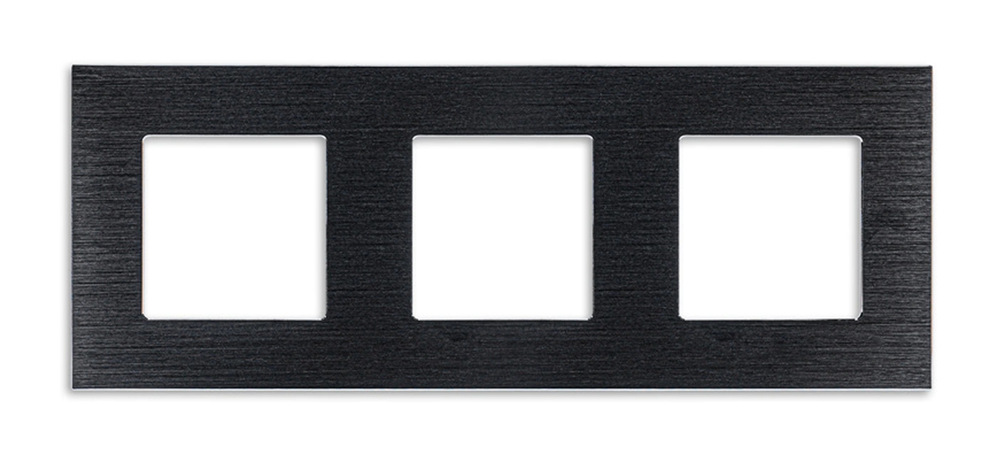 Siment TouchLight 3P Aluminium Frame, Black, product view