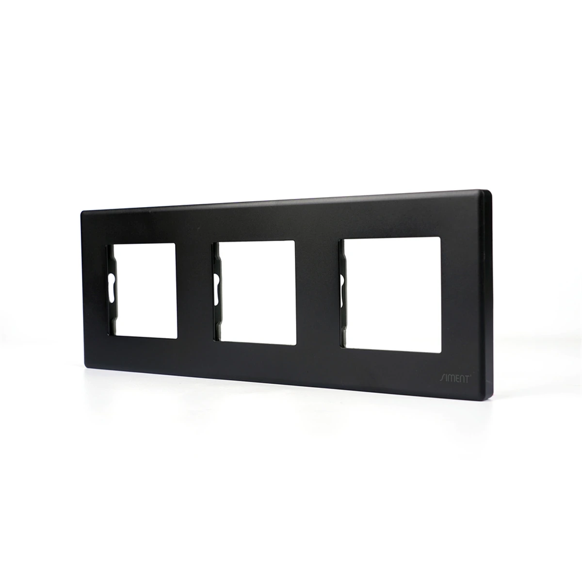 Siment TouchLight 3P Plastic Frame, Black, product view