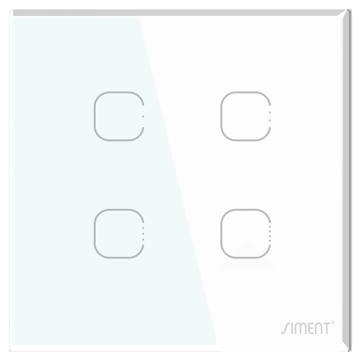Siment TouchLight 4G Full Glass Front Panel V2, White, product view