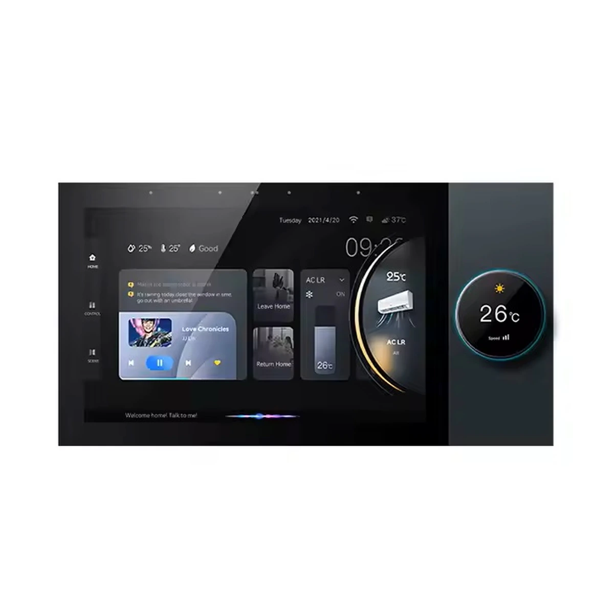 Siment TouchLight 8-Inch Smart Home Control Panel, Black, product view