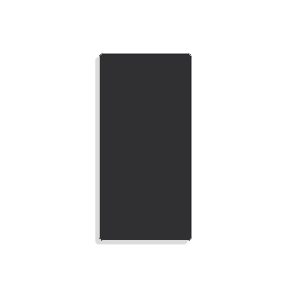 Siment TouchLight Blank Mechanical Module 1/2, Black, 1/2 blank / half-width module, product view