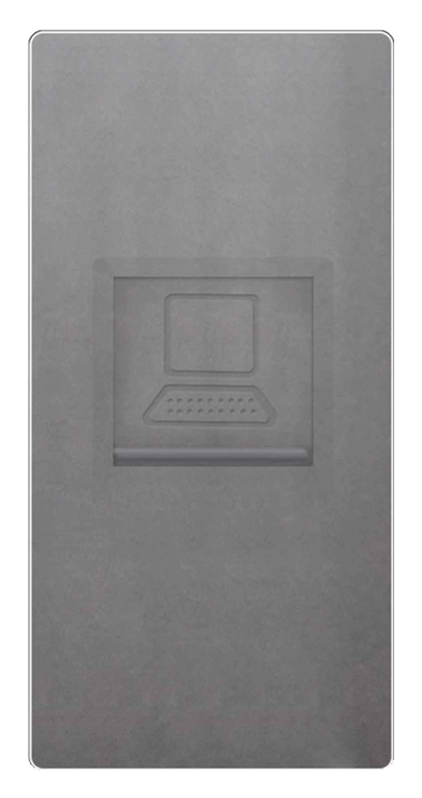 Siment TouchLight CAT6 Mechanical Module 1/2, Grey, 1/2 CAT6, product view