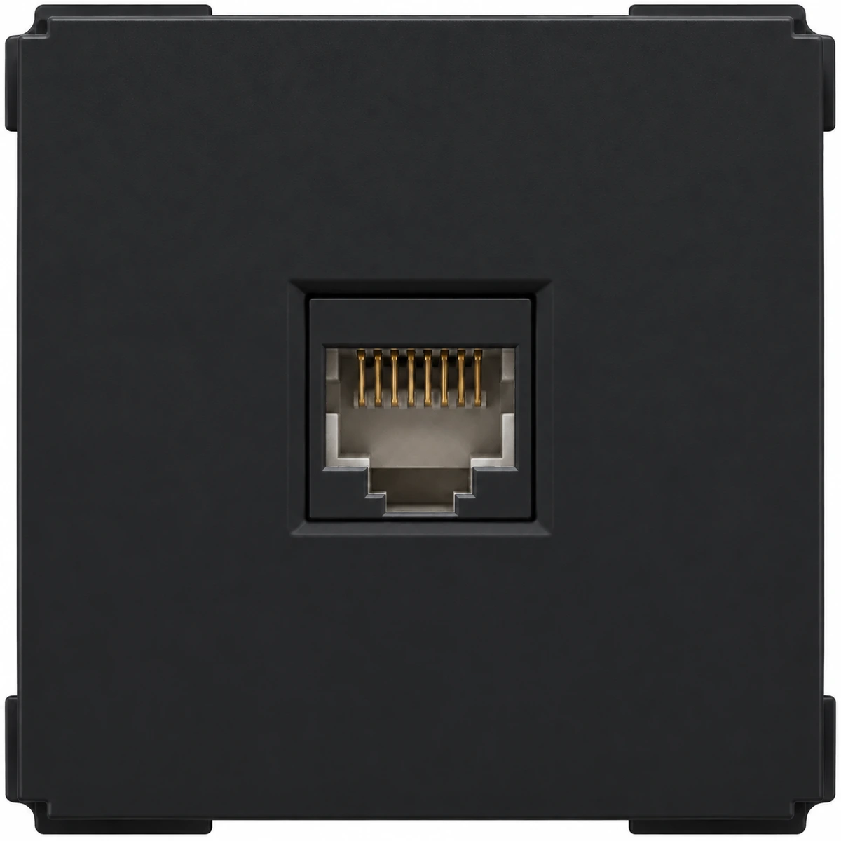 Siment TouchLight CAT6 Mechanical Module, Black, product view
