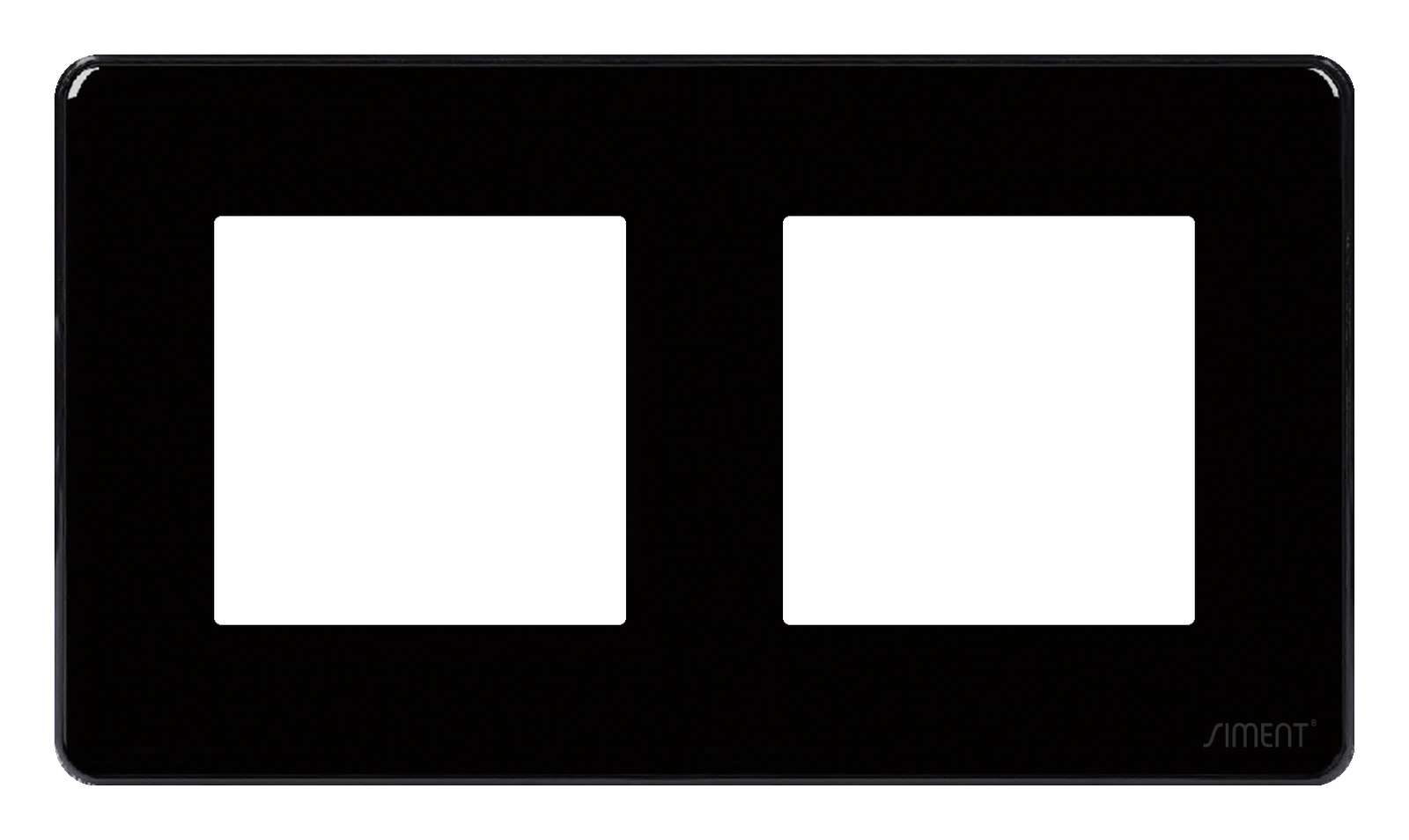 Siment TouchLight Curve 2P Glass Frame, Black, product view
