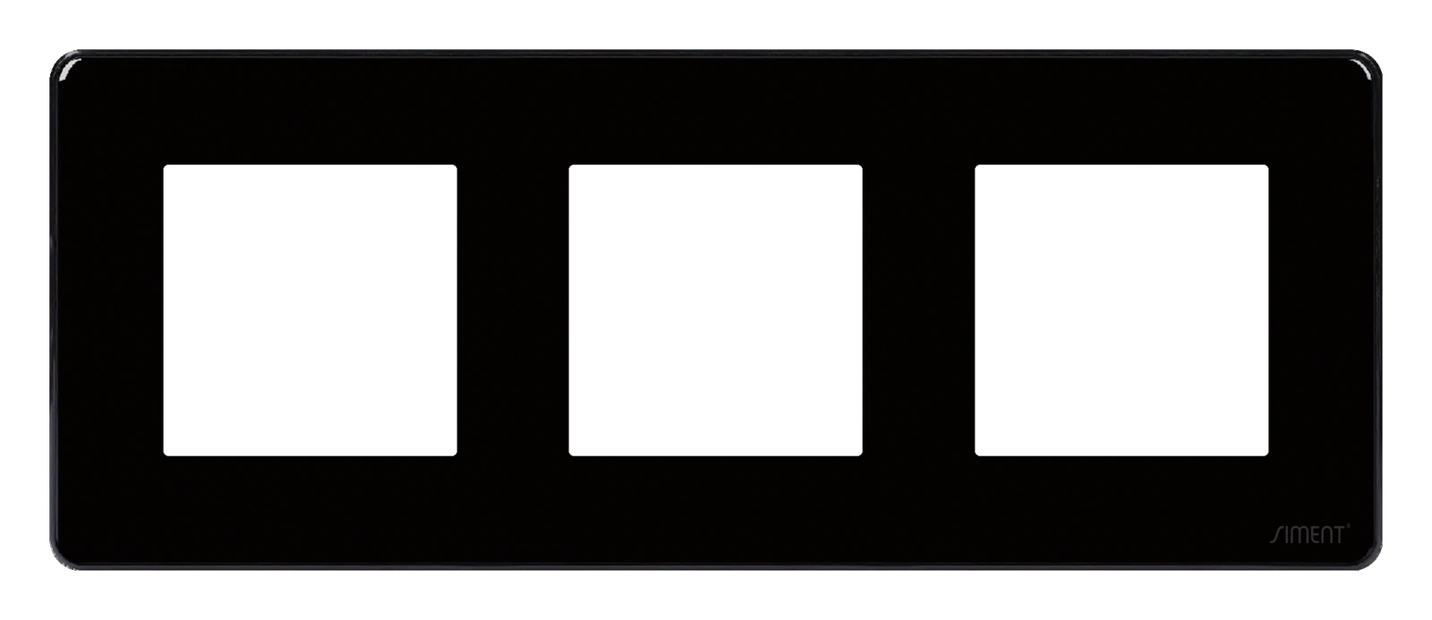 Siment TouchLight Curve 3P Glass Frame, Black, product view