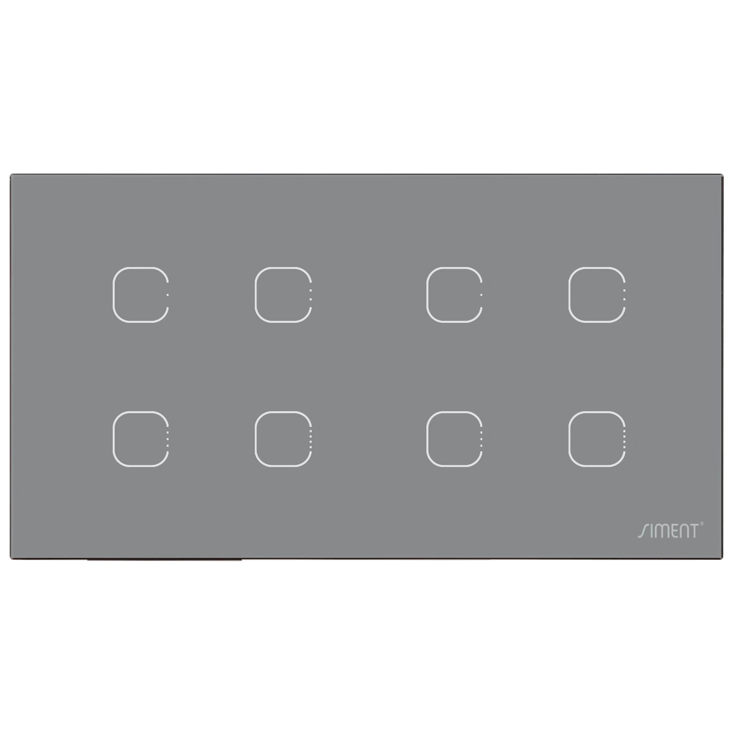 Siment TouchLight Full Glass Frame 4G4G, Grey, 4G+4G, product view