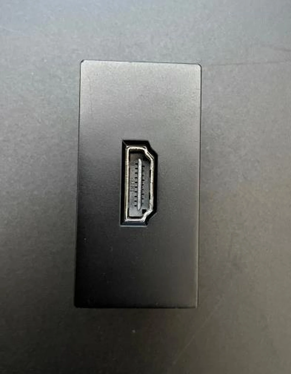 Siment TouchLight HDMI Module 1/2, Black, HDMI / half-width module, product view
