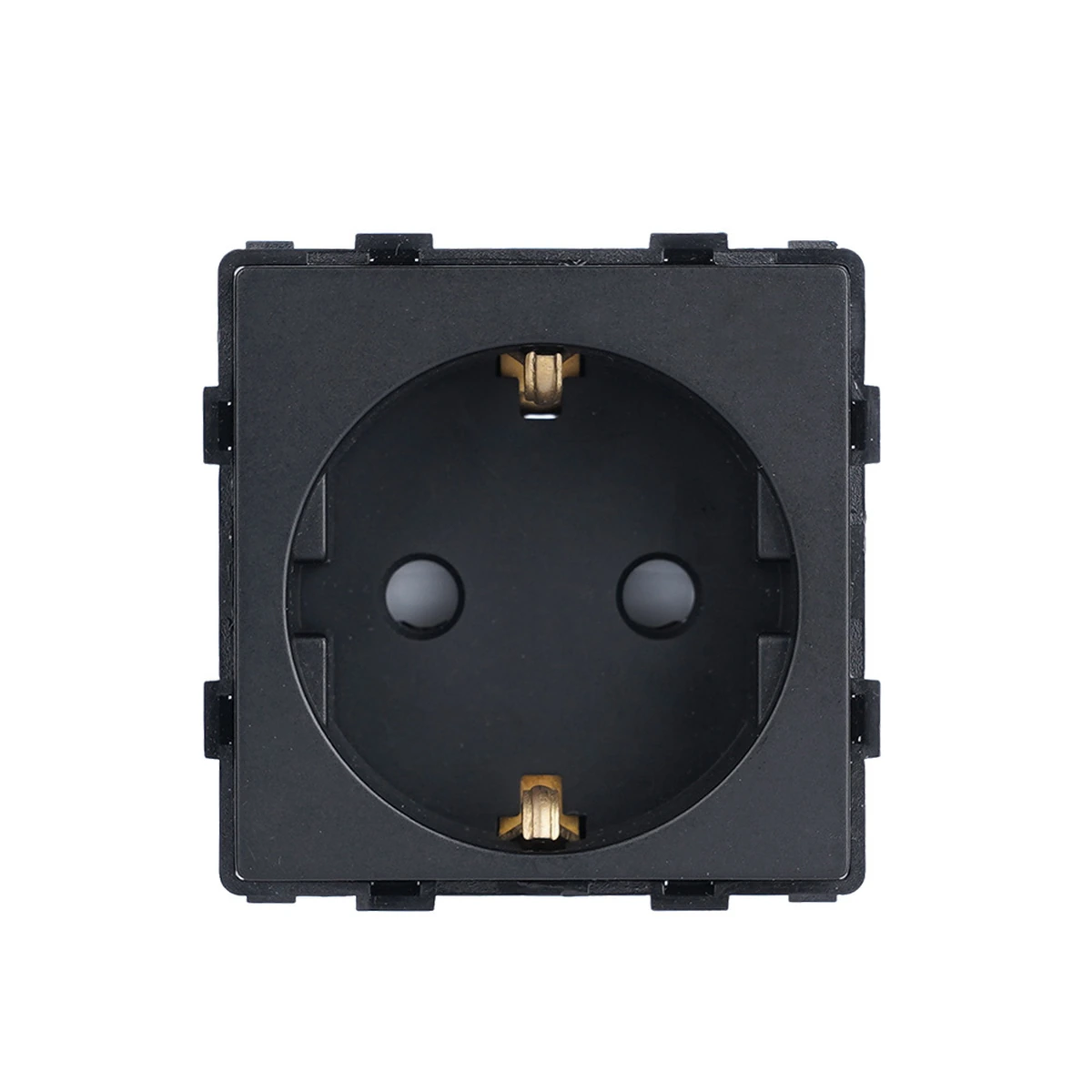 Siment TouchLight Mechanical Socket Module, Black, EU, product view