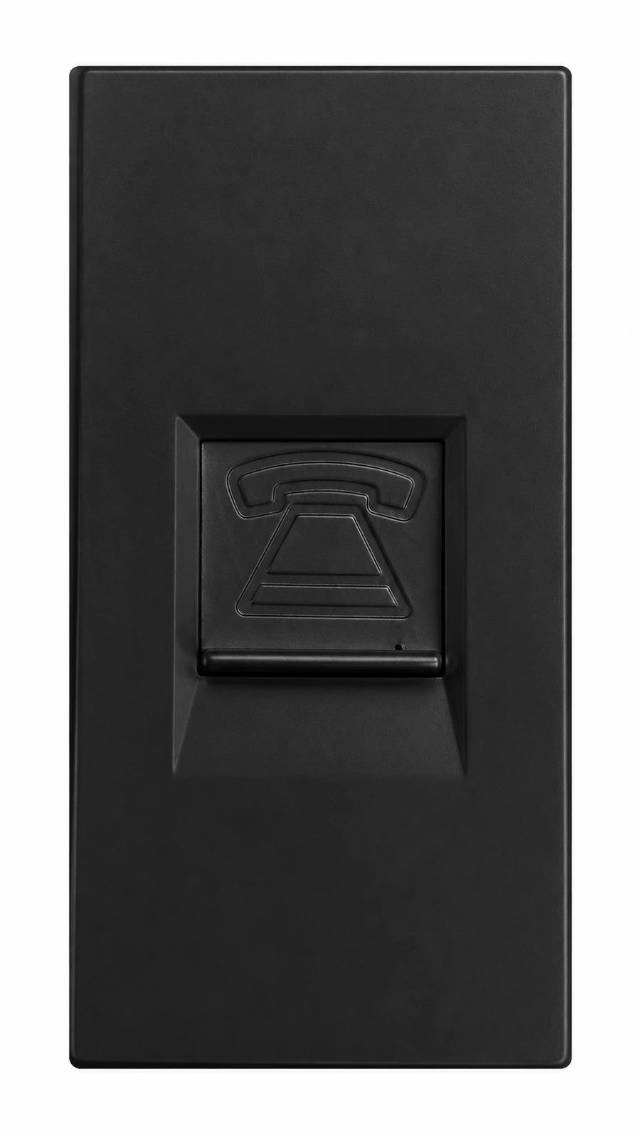 Siment TouchLight Telephone Module 1/2, Black, 1/2 TEL, product view