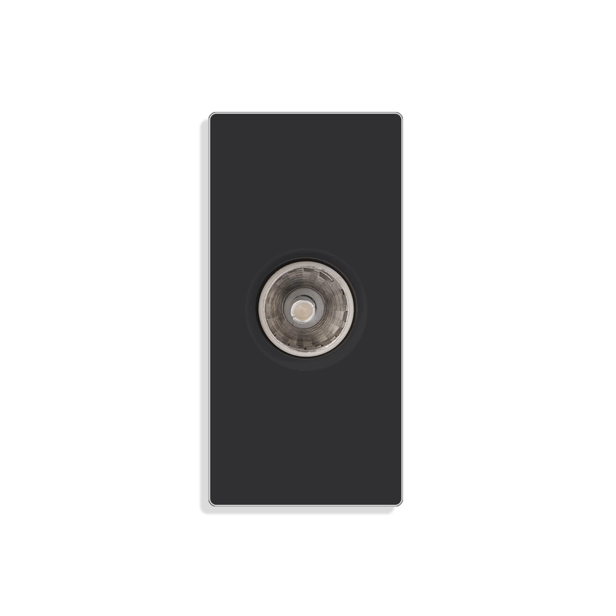 Siment TouchLight TV Mechanical Module 1/2, Black, 1/2 SAT+1/2 ANT, product view