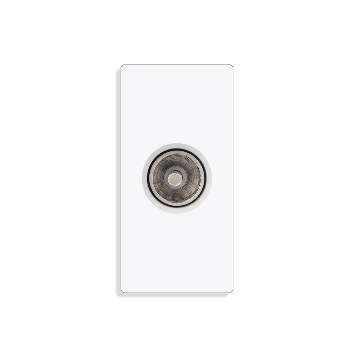 Siment TouchLight TV Mechanical Module 1/2, White, 1/2 SAT+1/2 ANT, product view