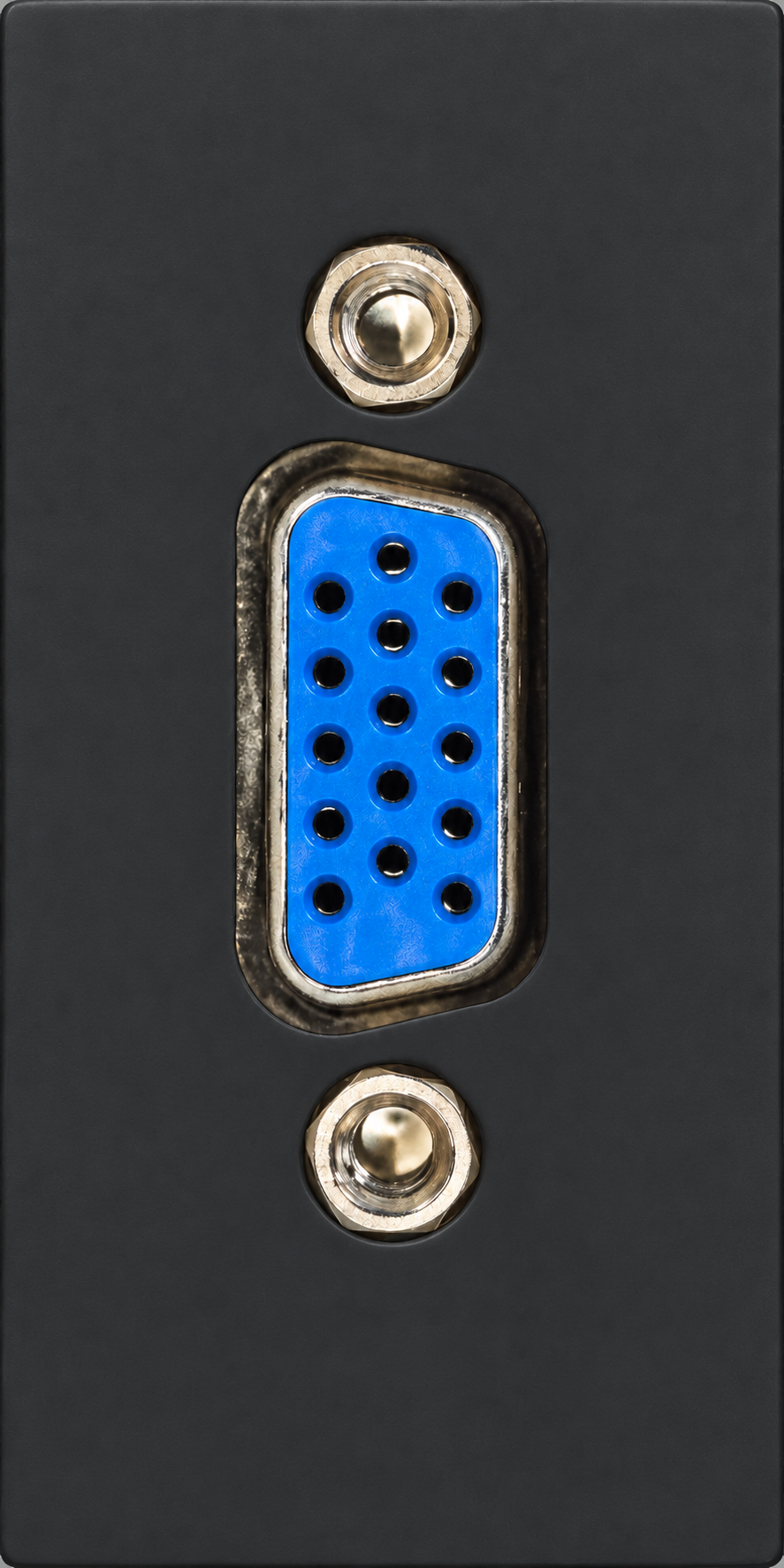 Siment TouchLight VGA Module 1/2, Black, 1/2 · 15-pin VGA socket, product view